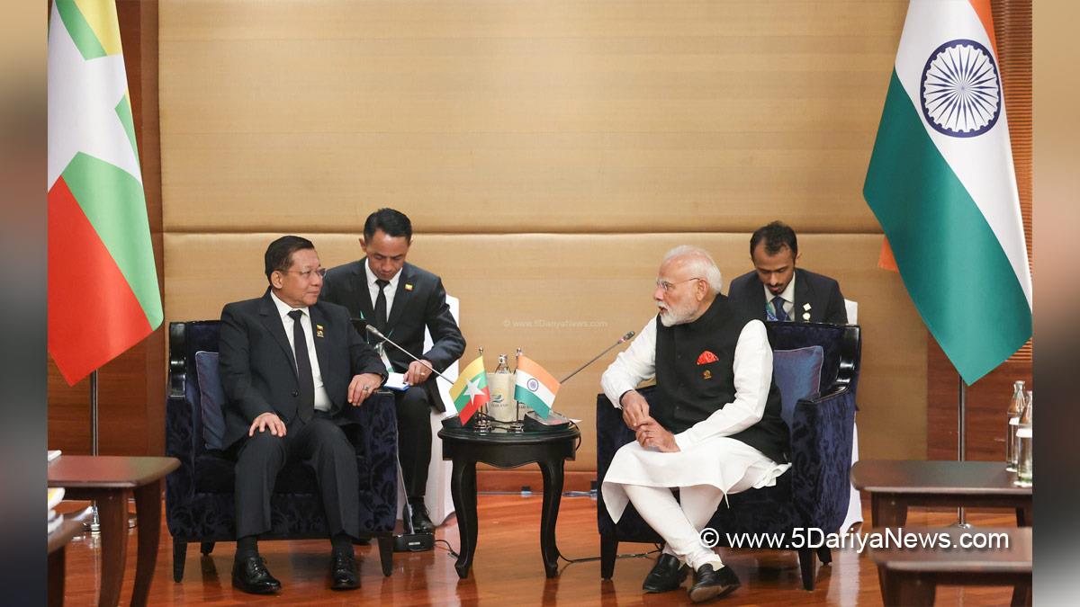 Narendra Modi, Modi, BJP, Bharatiya Janata Party, Prime Minister of India, Prime Minister, Narendra Damodardas Modi, Min Aung Hlaing, BIMSTEC Summit