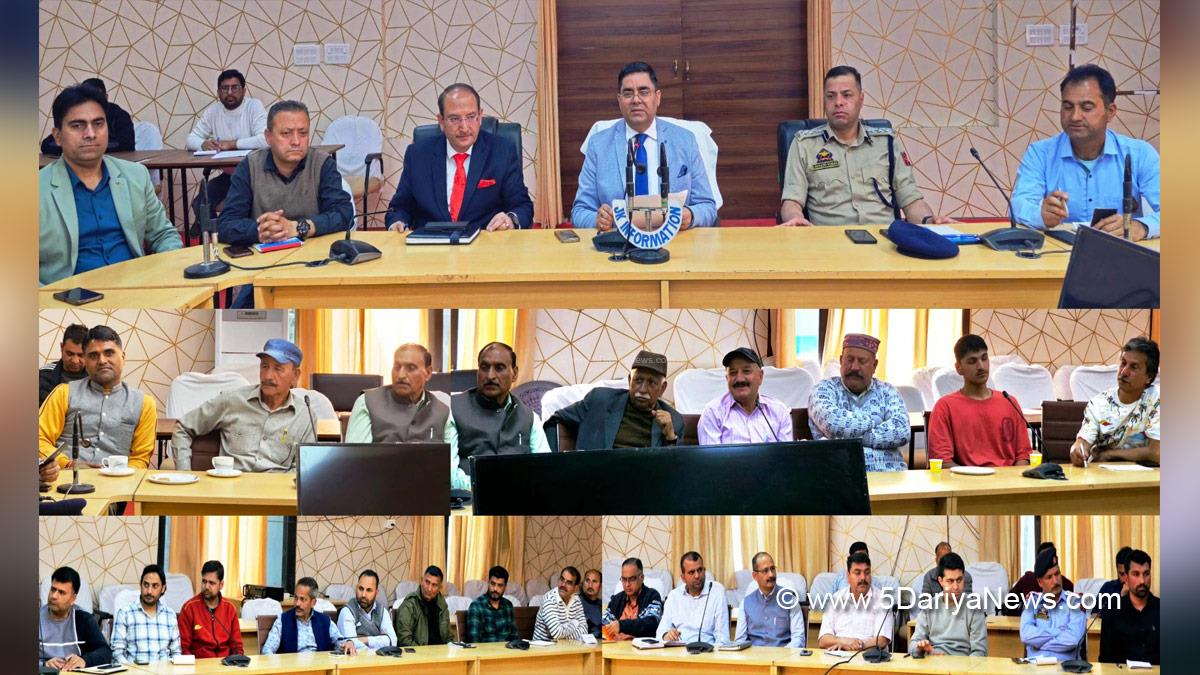 Rajesh Kumar Shavan, Kishtwar, DDC Kishtwar, District Development Commissioner Kishtwar, Kashmir, Jammu And Kashmir, Jammu, District Administration Kishtwar