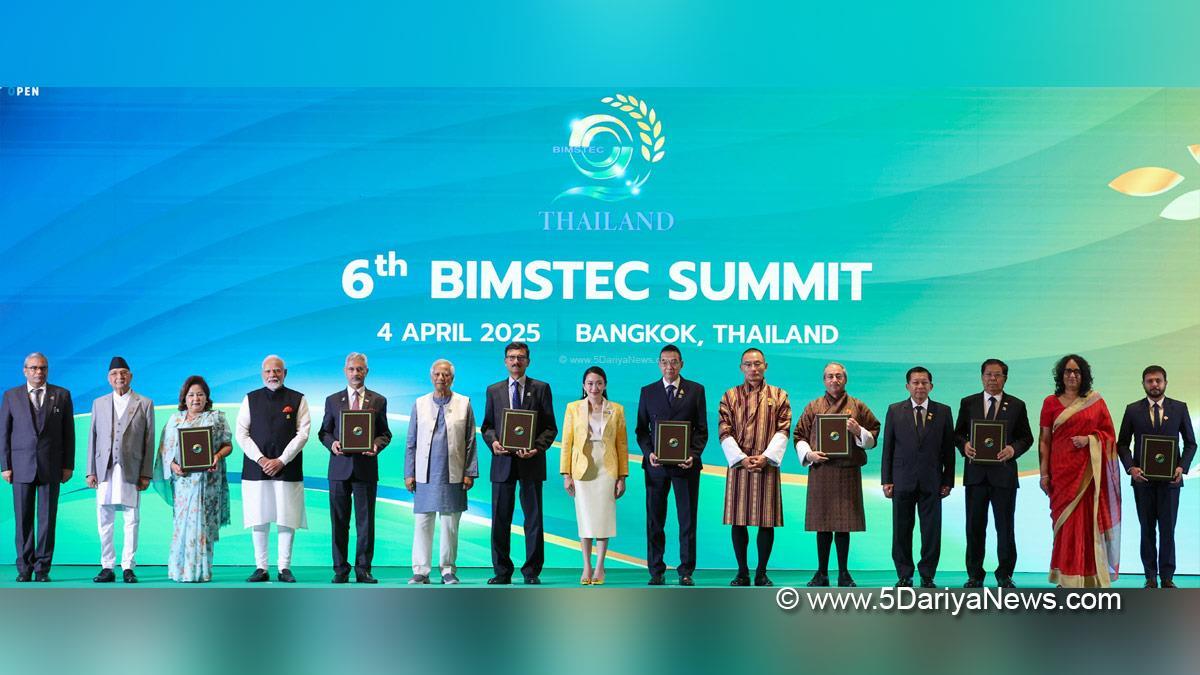 Narendra Modi, Modi, BJP, Bharatiya Janata Party, Prime Minister of India, Prime Minister, Narendra Damodardas Modi, 6th BIMSTEC Summit, BIMSTEC Summit, Bangkok Summit, Prime Minister of Bhutan, Prime Minister of Bhutan, Paetongtarn Shinawatra, Prime Minister of Thailand, Subrahmanyam Jaishankar