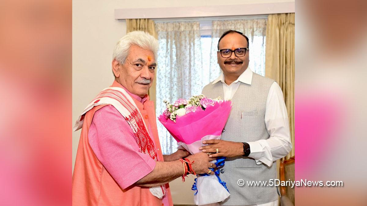 Manoj Sinha, Lieutenant Governor JK, Raj Bhavan, Jammu, Srinagar, Kashmir, Jammu And Kashmir, Brajesh Pathak