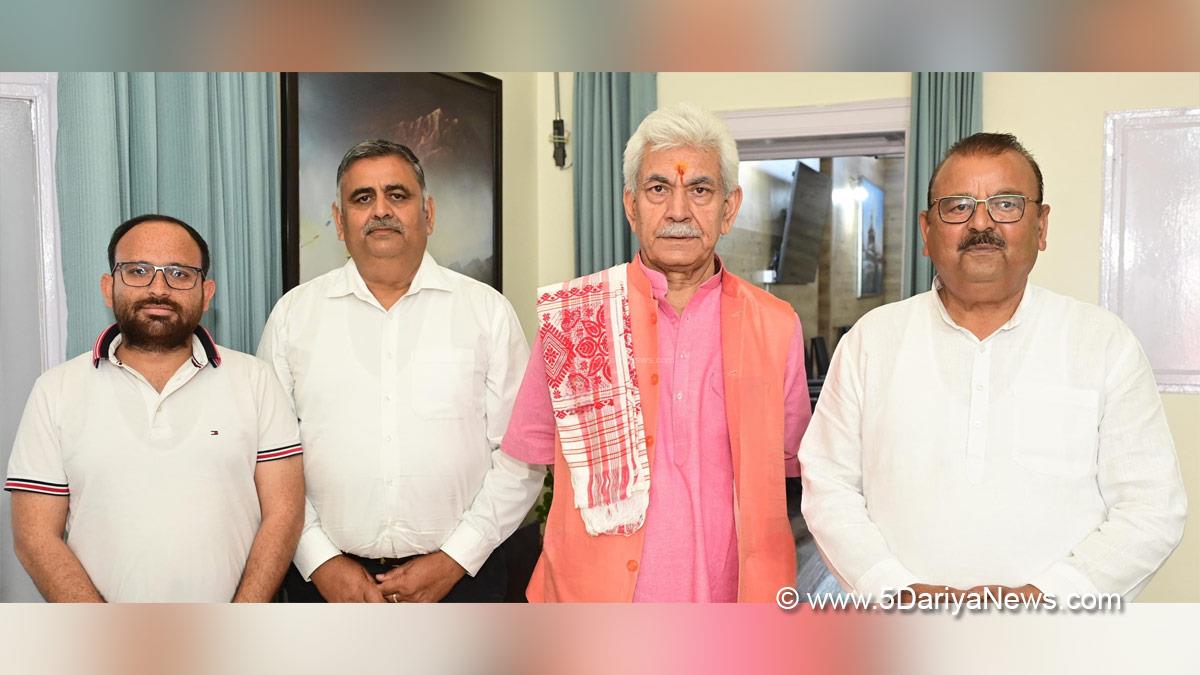Manoj Sinha, Lieutenant Governor JK, Raj Bhavan, Jammu, Srinagar, Kashmir, Jammu And Kashmir, Chander Parkash Ganga