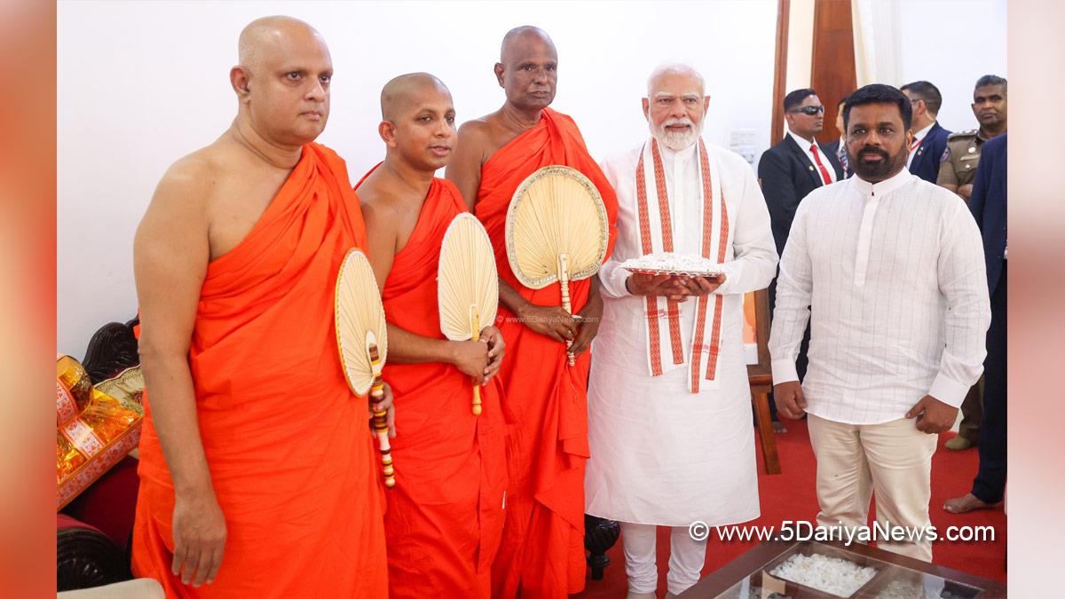 Narendra Modi, Modi, BJP, Bharatiya Janata Party, Prime Minister of India, Prime Minister, Narendra Damodardas Modi, President of Sri Lanka, Anura Kumara Disanayaka, Jaya Sri Maha Bodhi Temple