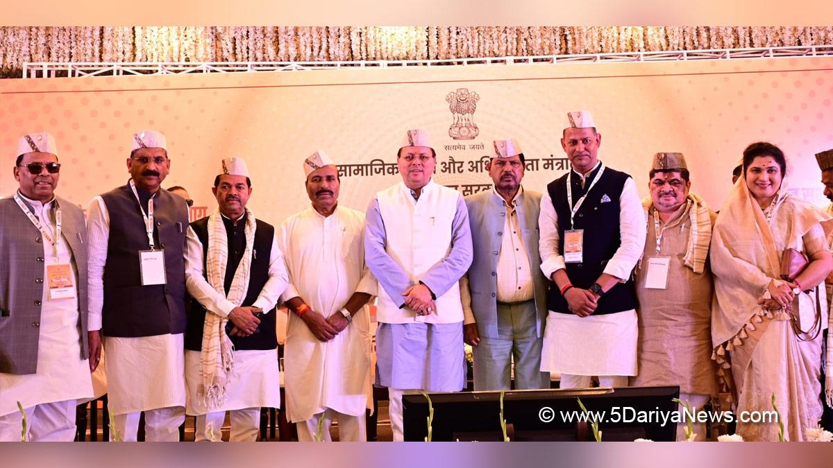 Dr Virendra Kumar, Dr Virendra Kumar Khatik, BJP, Bharatiya Janata Party, Ramdas Athawale, BL Verma, Pushkar Singh Dhami, Chief Minister of Uttarakhand, Chintan Shivir 2025, Dehradun, Uttarakhand
