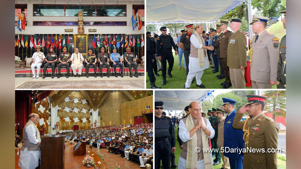 Rajnath Singh, Union Defence Minister, Defence Minister of India, BJP, Bharatiya Janata Party, Defence Services Staff College, DSSC, 80th Staff Course of Defence Services Staff College, Wellington, Tamil Nadu, Viksit Bharat 2047