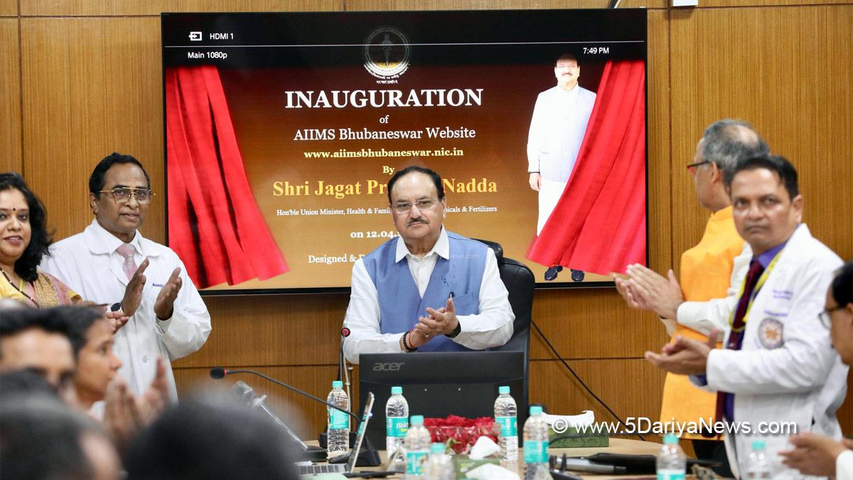 Jagat Prakash Nadda, JP Nadda, BJP, Bharatiya Janata Party, AIIMS Bhubaneswar,Central Research Laboratory, Bhubaneswar 