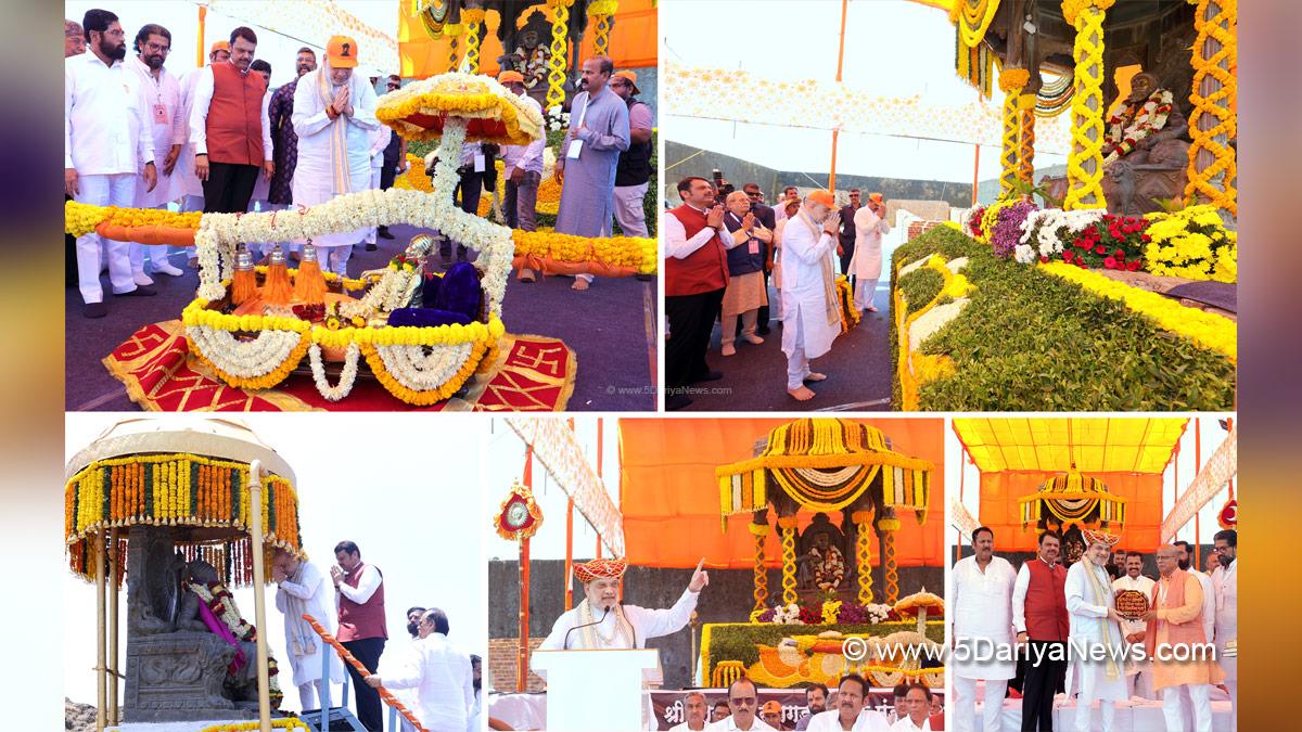 Amit Shah, Union Home Minister, BJP, Bharatiya Janata Party, Minister of Cooperation, Devendra Fadnavis, Eknath Shinde, Murlidhar Mohol, Chhatrapati Shivaji Maharaj, Raigad, Maharashtra, Raigad Fort
