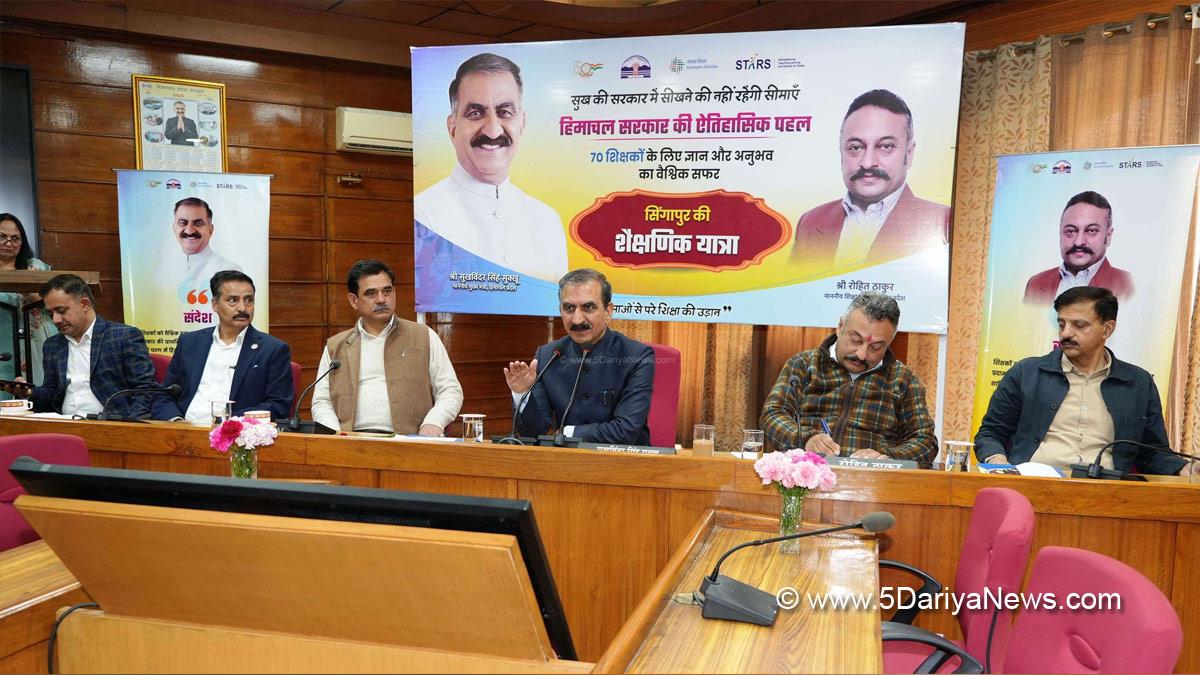 Sukhvinder Singh Sukhu, Himachal Pradesh, Himachal, Congress, Indian National Congress, Himachal Congress, Shimla, Chief Minister of Himachal Pradesh, Sanjay Awasthy, Rohit Thakur