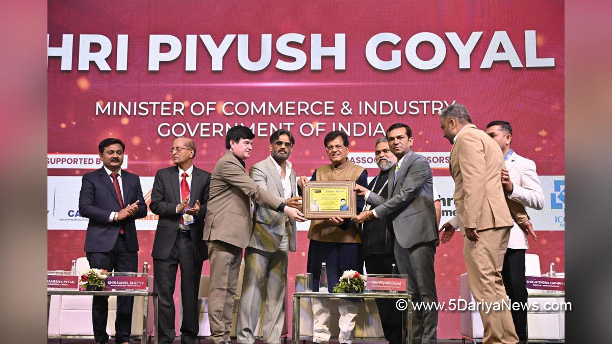 Piyush Goyal, Commerce and Industry Minister, BJP, Bharatiya Janata Party, Vibrant Buildcon 2025, Suniel Shetty