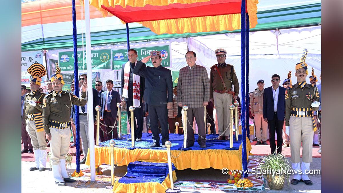 Sukhvinder Singh Sukhu, Himachal Pradesh, Himachal, Congress, Indian National Congress, Himachal Congress, Shimla, Chief Minister of Himachal Pradesh, Kuldeep Singh Pathania,Prabodh Saxena, Chief Secretary Himachal,Mukesh Repswal,Chamba,Himachal Day, Himachal Day Celebration