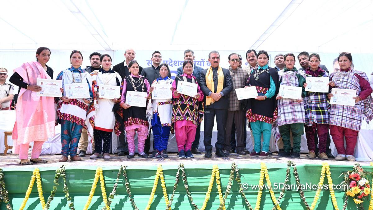 Sukhvinder Singh Sukhu, Himachal Pradesh, Himachal, Congress, Indian National Congress, Himachal Congress, Shimla, Chief Minister of Himachal Pradesh, Kuldeep Singh Pathania,Sunder Singh Thakur,Mukesh Repswal, Pyari Behna Sukh Samman Nidhi Yojana, Chamba