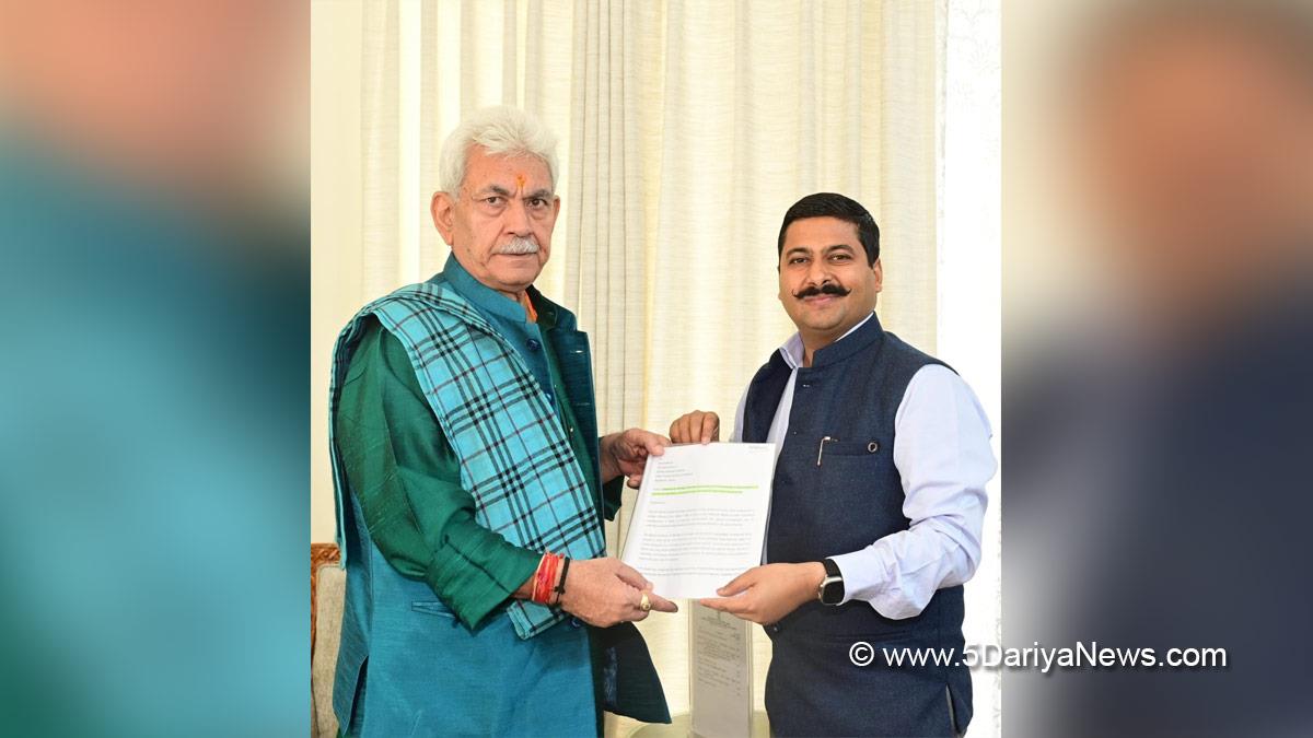 Manoj Sinha, Lieutenant Governor JK, Raj Bhavan, Jammu, Srinagar, Kashmir, Jammu And Kashmir, Gaurav Gupta