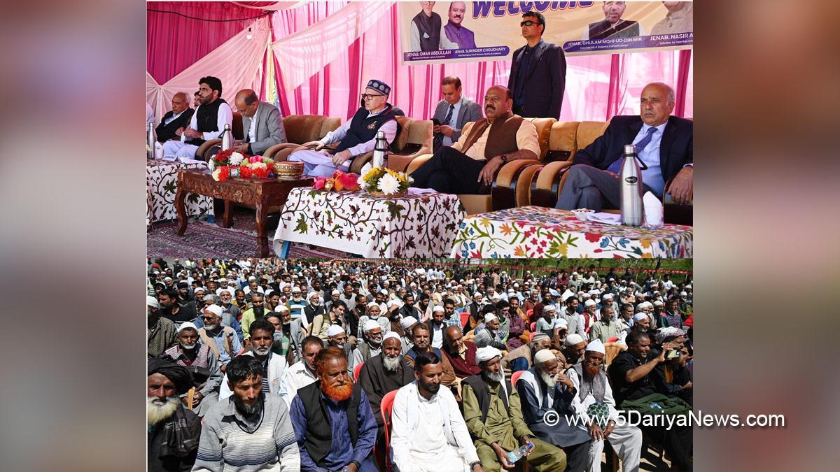 Omar Abdullah, Chief Minister of JK, Jammu and Kashmir National Conference, National Conference, Srinagar, Kashmir, Jammu And Kashmir, Jammu, Surinder Kumar Choudhary, Nasir Aslam Wani, Pulwama
