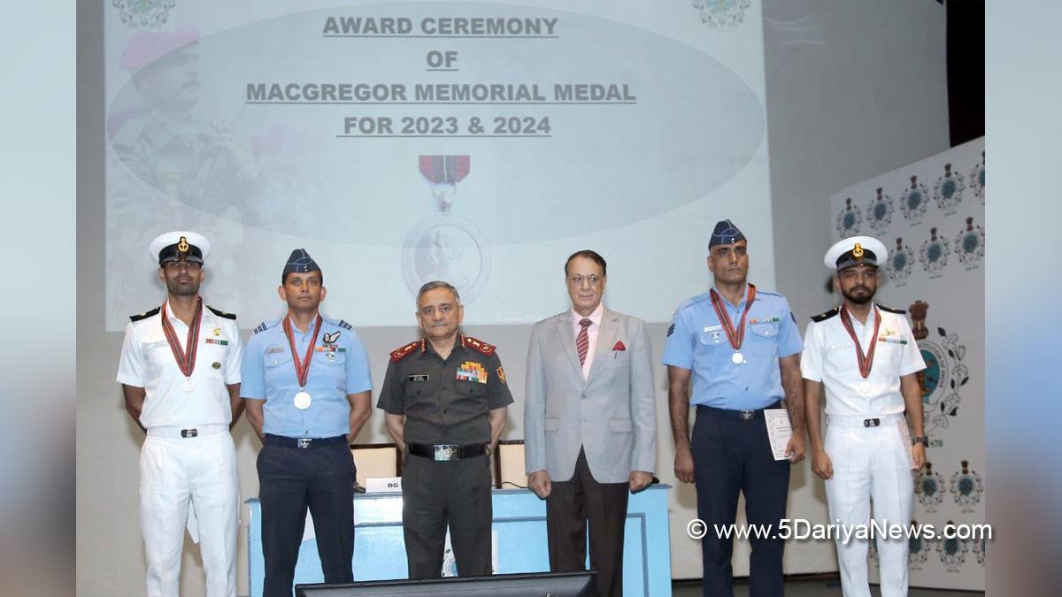 Military, Navy, Indian Navy, Chief of Defence Staff, CDS, General Anil Chauhan, MacGregor Memorial Medal Award Ceremony