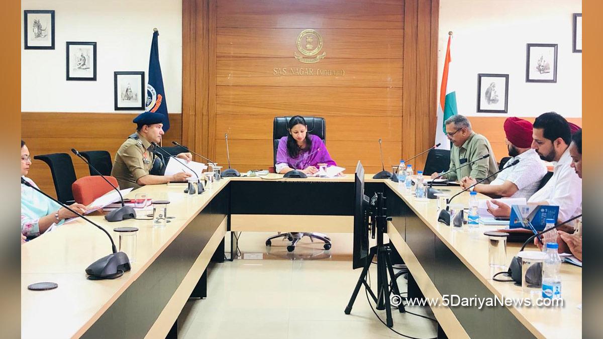 Komal Mittal, DC Mohali, Deputy Commissioner Mohali, S A S Nagar, S A S Nagar Mohali, Mohali, Sahibzada Ajit Singh Nagar