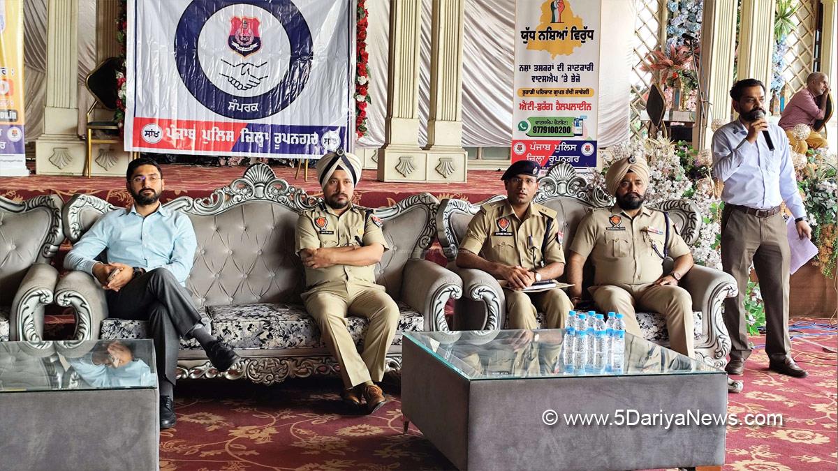 Varjeet Walia, DC Ropar, Deputy Commissioner Ropar, Rupnagar, Ropar,Gulneet Singh Khurana, SSP Rupnagar, Anti Drug Mission, Drive Against Drugs, Comprehensive Action against Drug Abuse, CADA, Nasha Mukt Bharat Abhiyan, War Against Drugs, Yudh Nashian Virudh