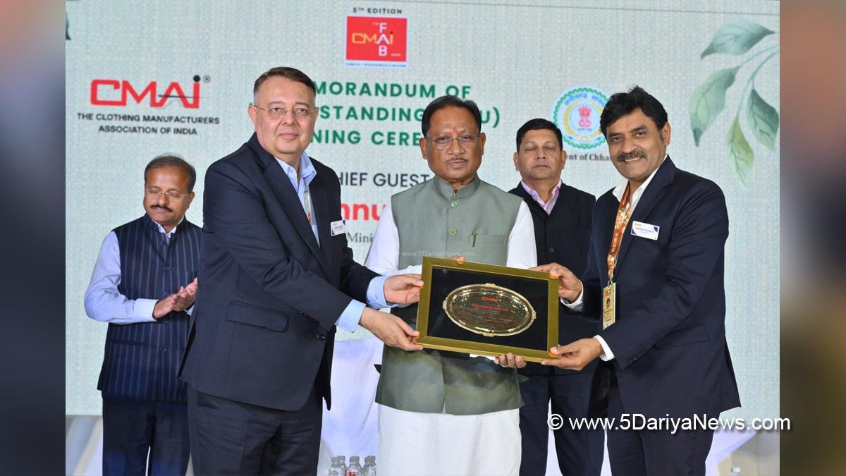 Vishnu Deo Sai, Chief Minister of Chhattisgarh, Bharatiya Janata Party, BJP, Clothing Manufacturers Association of India, CMAI, FAB Show 2025