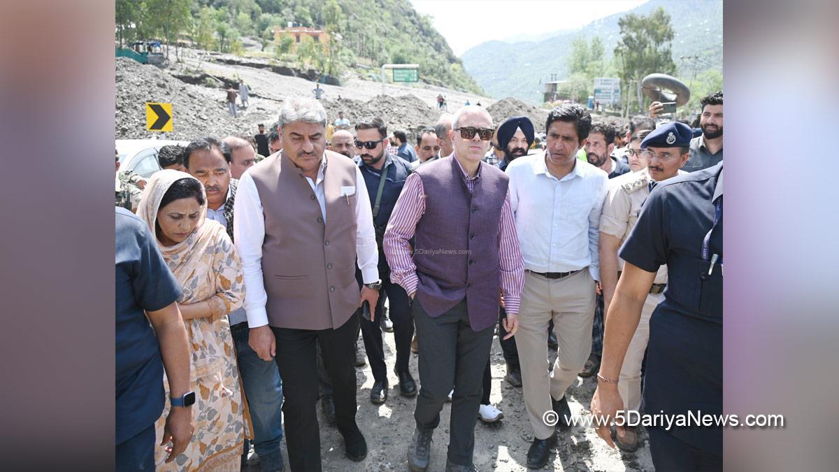 Omar Abdullah, Chief Minister of JK, Jammu and Kashmir National Conference, National Conference, Srinagar, Kashmir, Jammu And Kashmir, Jammu, Nasir Aslam Wani, Baseer ul Haq Chowdary, Ramban, Deputy Commissioner Ramban, Ramban Cloudburst, Ramban Cloudburst Damage