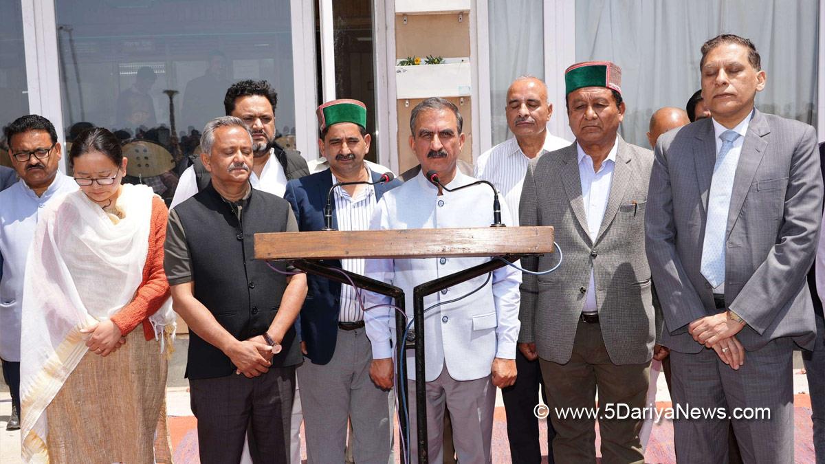 Sukhvinder Singh Sukhu, Himachal Pradesh, Himachal, Congress, Indian National Congress, Himachal Congress, Shimla, Chief Minister of Himachal Pradesh, Jagat Singh Negi,Kewal Singh Pathania, Chief Secretary Himachal Pradesh, Prabodh Saxena