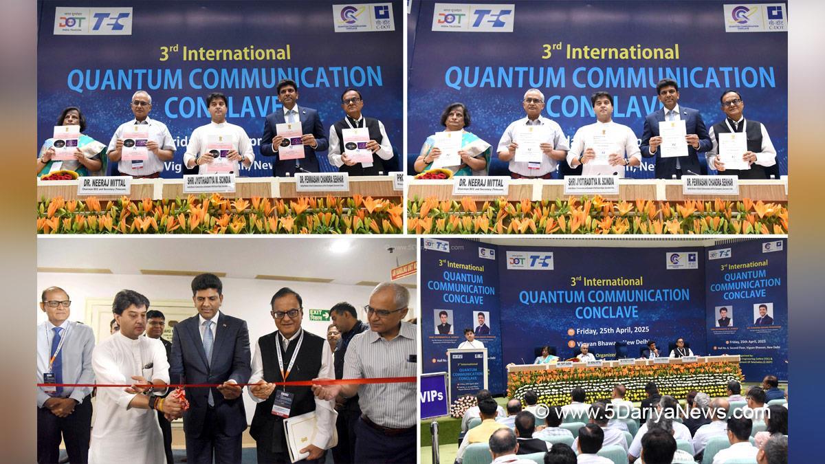 Jyotiraditya Scindia, Jyotiraditya Madhavrao Scindia, BJP, Bharatiya Janata Party, International Quantum Conclave, Telecommunication Engineering Centre, TEC, Quantum Conclave 2025, National Quantum Mission 