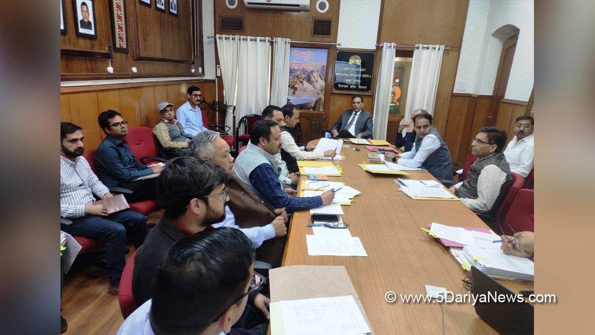 Chief Secretary Himachal Pradesh, Prabodh Saxena, Himachal Pradesh, Shimla, Chief Secretary Himachal