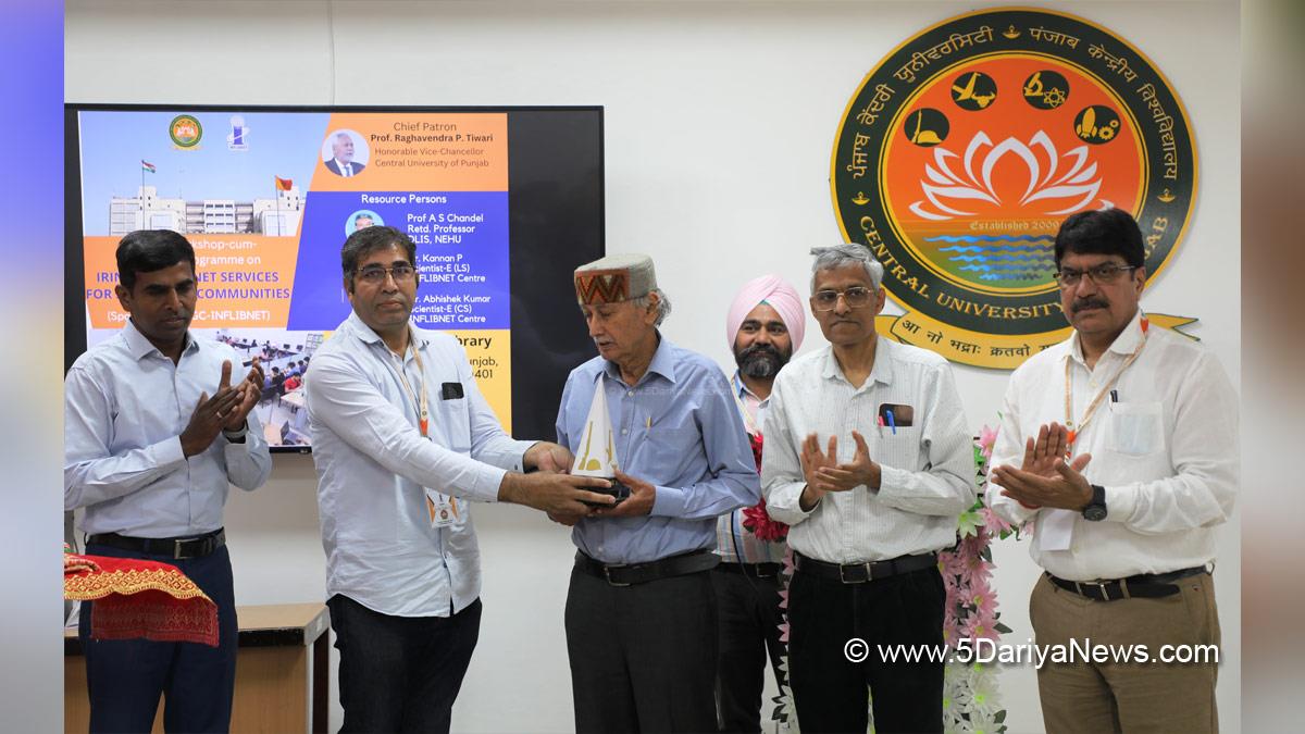 Central University of Punjab, CUPB, Bathinda, Prof Raghvendra P Tiwari