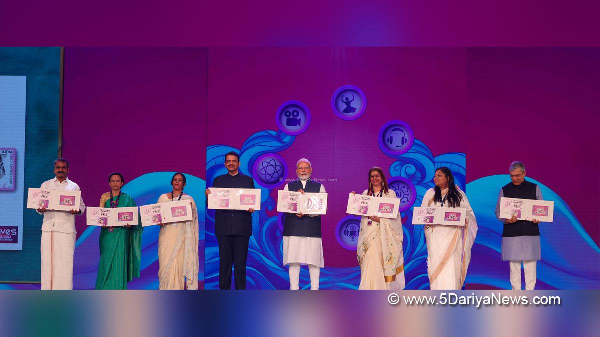 Narendra Modi, Modi, BJP, Bharatiya Janata Party, Prime Minister of India, Prime Minister, Narendra Damodardas Modi, WAVES 2025, World Audio Visual and Entertainment Summit Governor of Maharashtra, CP Radhakrishnan, Chief Minister of Maharashtra, Devendra Fadnavis, Ashwini Vaishnaw, Dr L Murugan