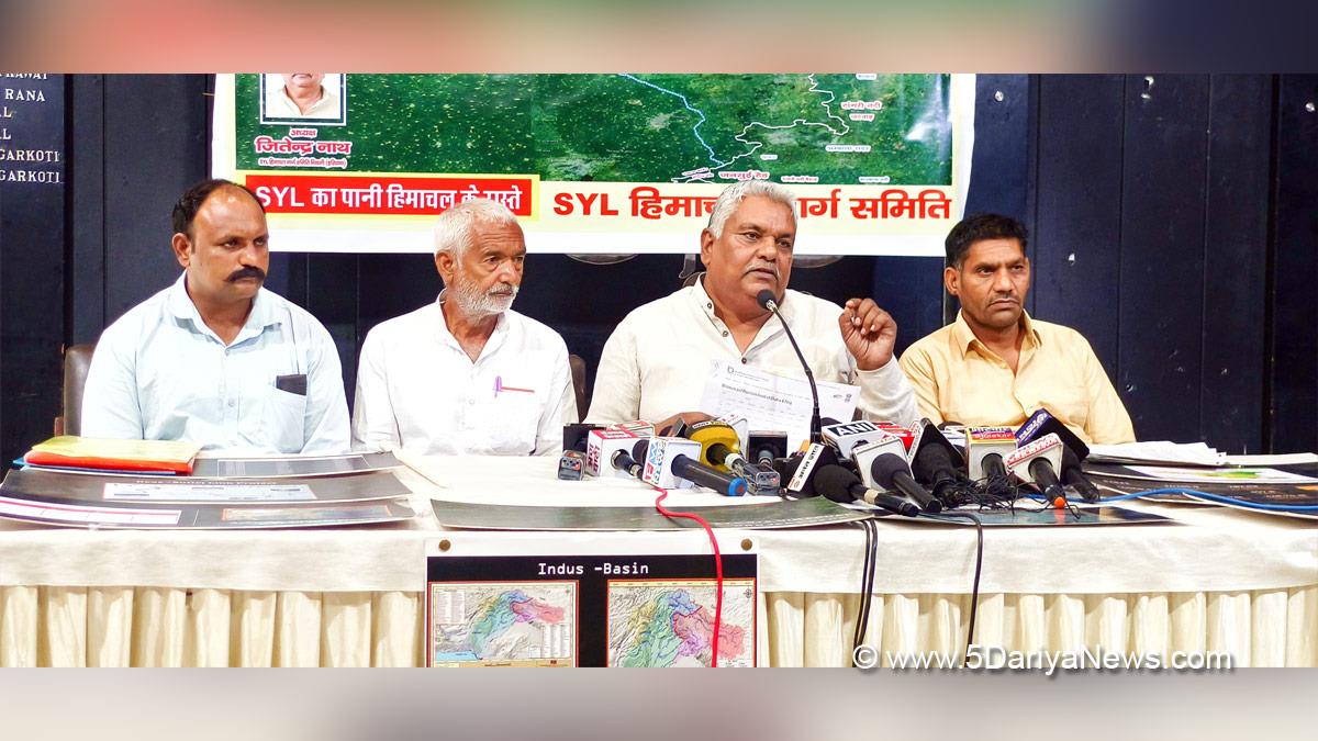 SYL Himachal Marg Committee, Jitendra Nath, Satluj Yamuna Link, SYL Canal