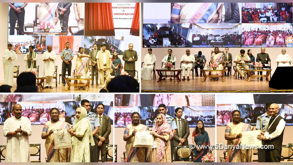 Droupadi Murmu, President of India, President, Indian President, Rashtrapati, Ageing with Dignity, Rashtrapati Bhavan Cultural Centre, Brahmakumaris, Dr Virendra Kumar, Dr Virendra Kumar Khatik