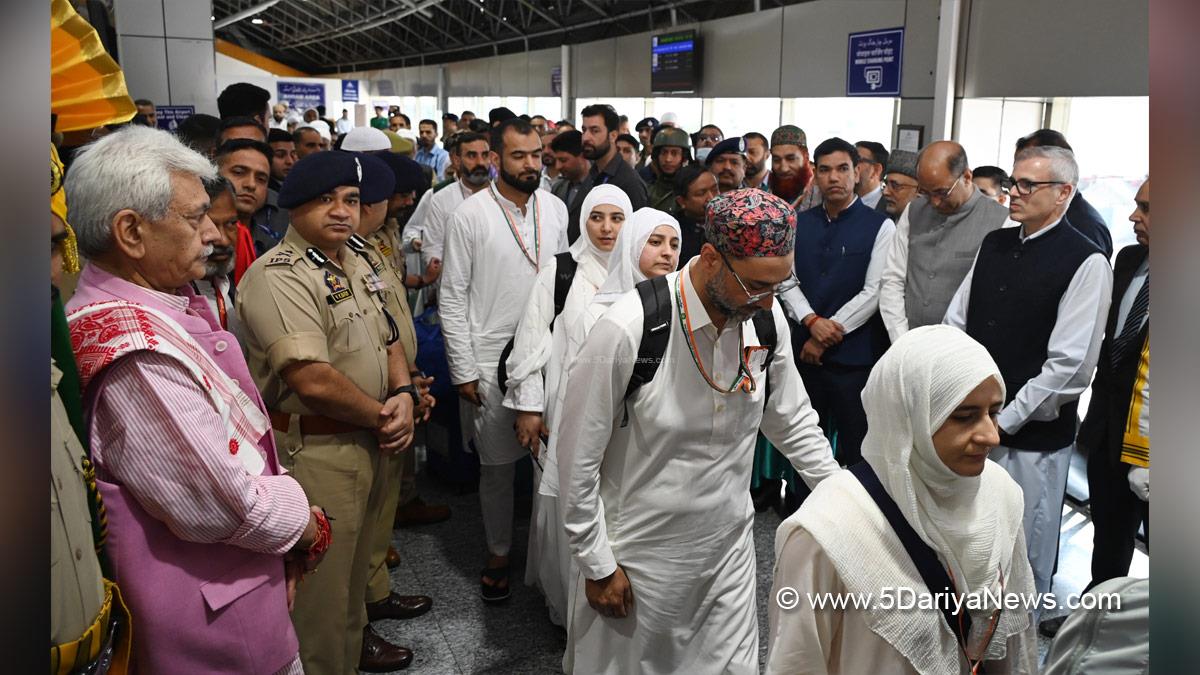 Manoj Sinha, Lieutenant Governor JK, Raj Bhavan, Jammu, Srinagar, Kashmir, Jammu And Kashmir, Srinagar International Airport, Omar Abdullah, Chief Minister of JK, Jammu and Kashmir National Conference, National Conference, Nasir Aslam Wani, Dheeraj Gupta, Vijay Kumar Bidhuri, DDC Kashmir, Divisional Commissioner Kashmir