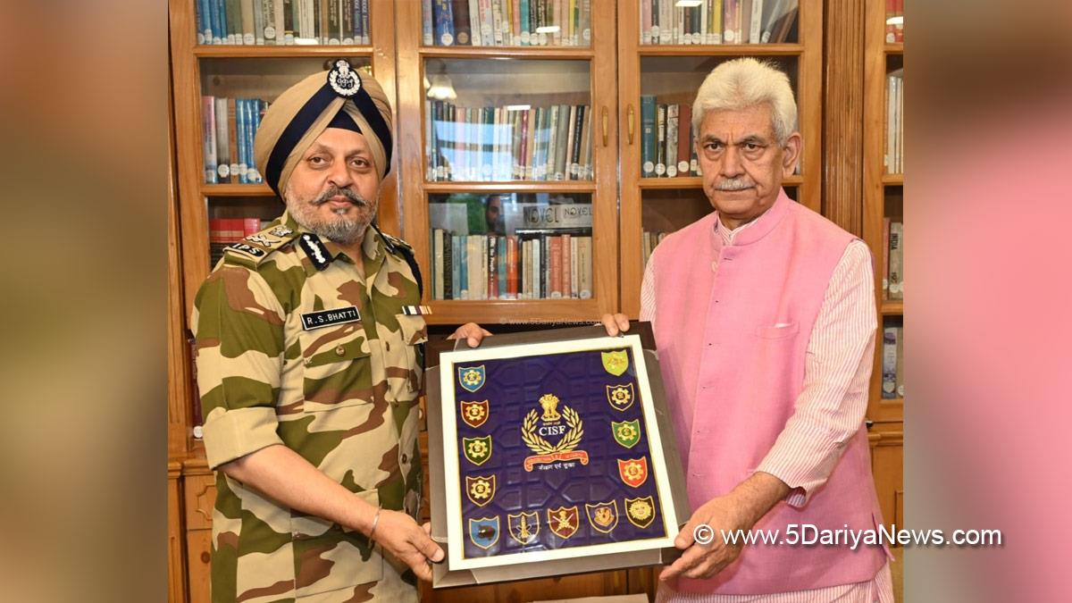 Manoj Sinha, Lieutenant Governor JK, Raj Bhavan, Jammu, Srinagar, Kashmir, Jammu And Kashmir, RS Bhatti, Central Industrial Security Force, CISF