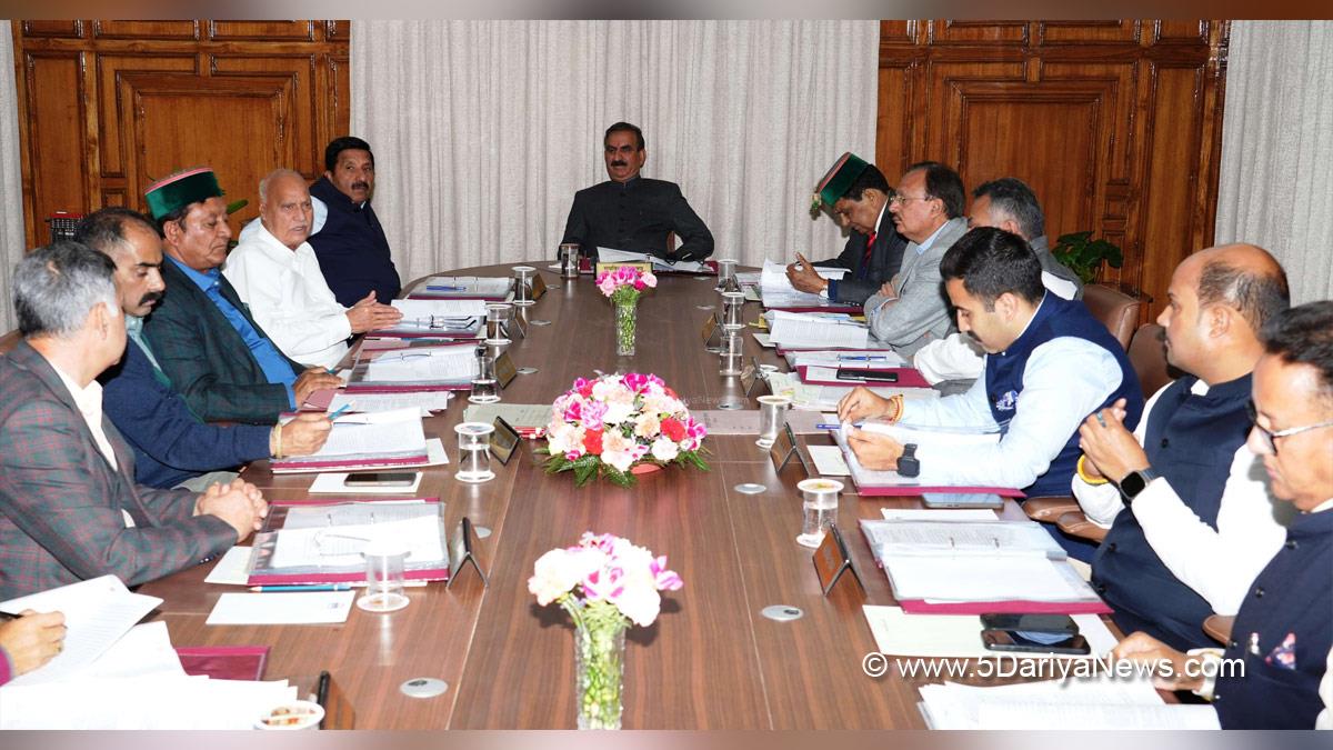Sukhvinder Singh Sukhu, Himachal Pradesh, Himachal, Congress, Indian National Congress, Himachal Congress, Shimla, Chief Minister of Himachal Pradesh, Cabinet Decisions Himachal