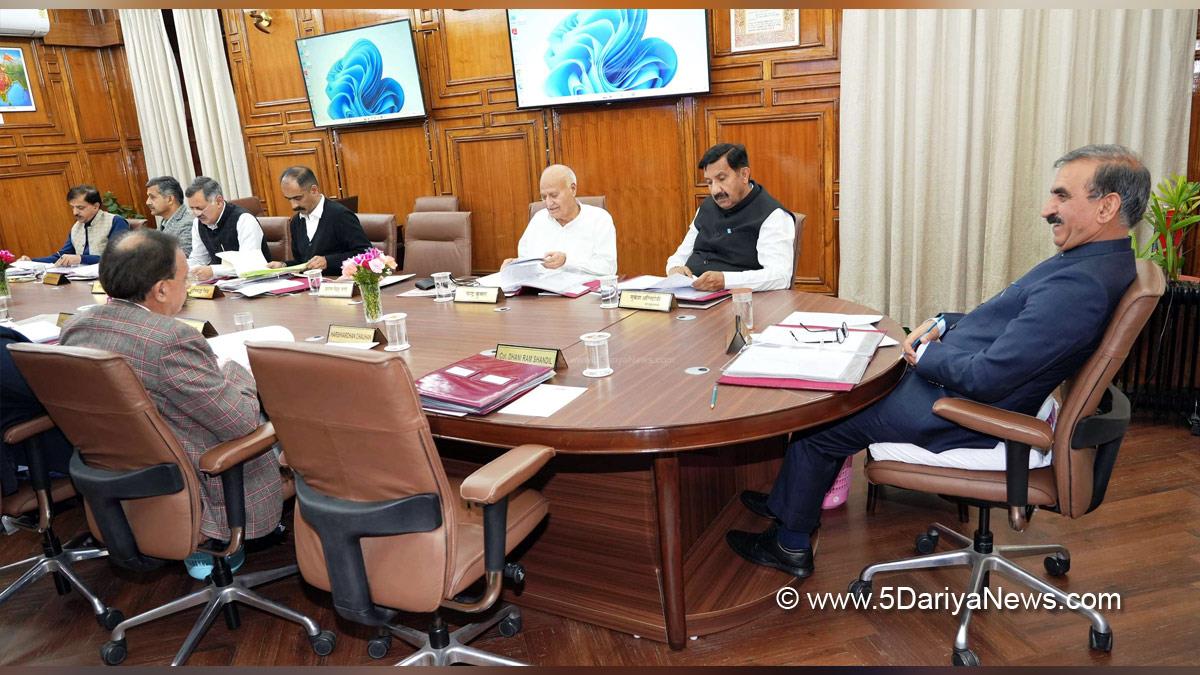 Sukhvinder Singh Sukhu, Himachal Pradesh, Himachal, Congress, Indian National Congress, Himachal Congress, Shimla, Chief Minister of Himachal Pradesh, Cabinet Decisions Himachal