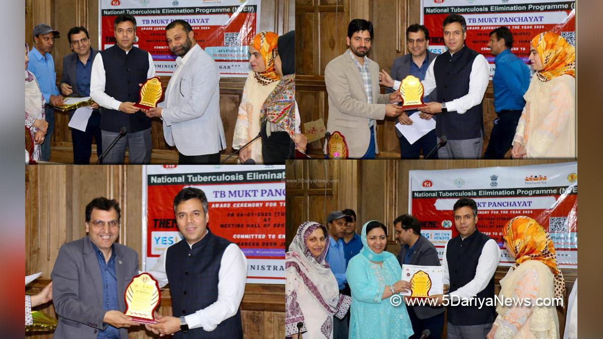 Dr Bilal Mohi Ud Din Bhat, Srinagar, Deputy Commissioner Srinagar, Kashmir, Jammu And Kashmir, District Administration Srinagar, National Tuberculosis Elimination Programme, NTEP