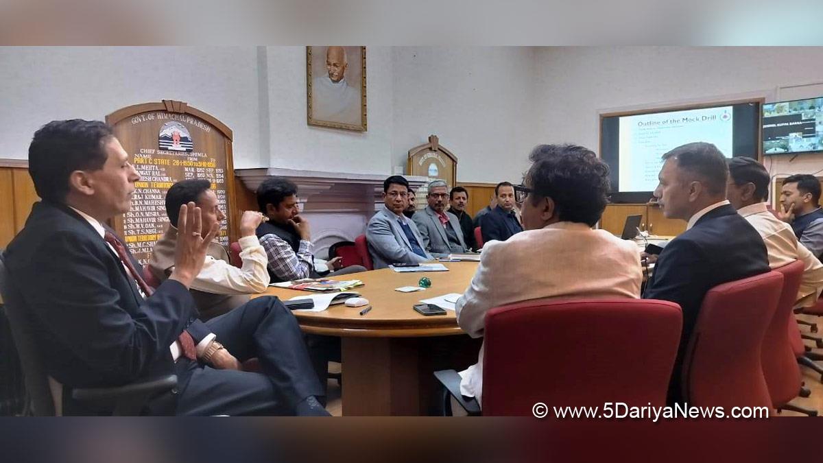 Chief Secretary Himachal Pradesh, Prabodh Saxena, Himachal Pradesh, Shimla, Chief Secretary Himachal