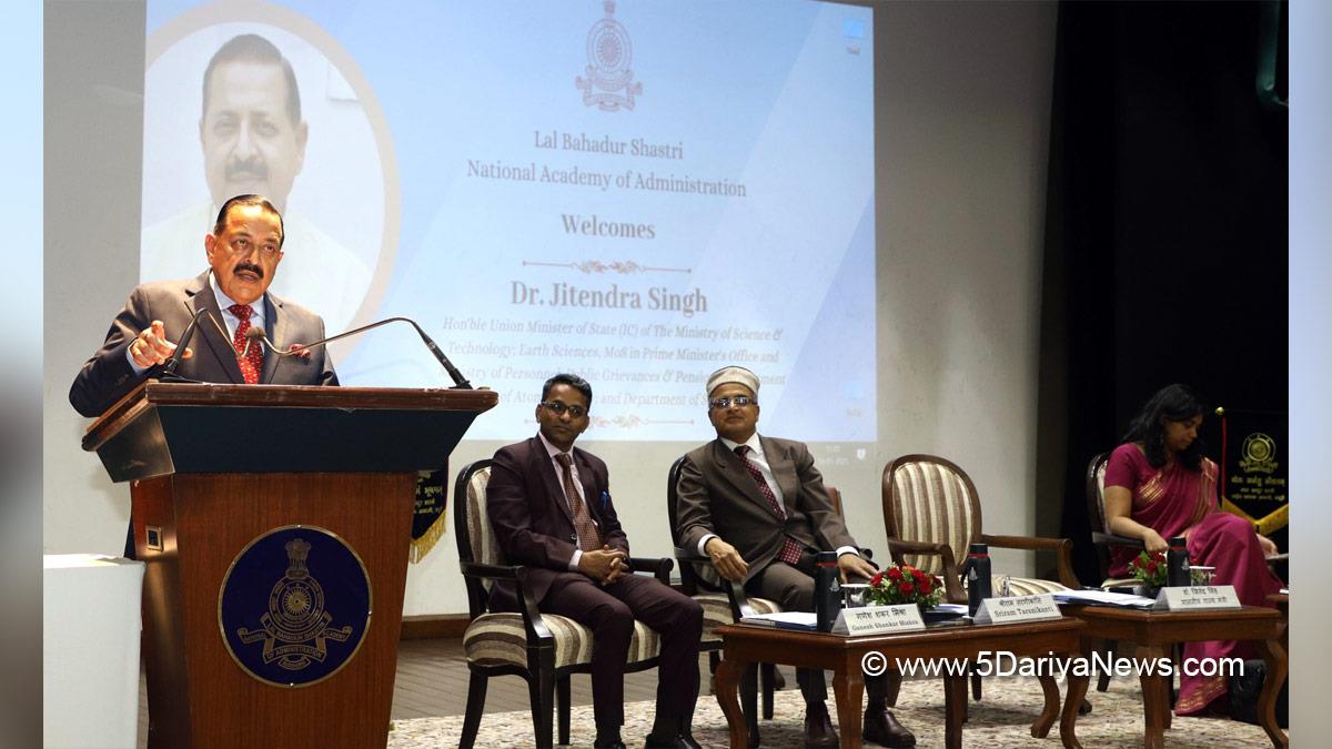 Dr Jitendra Singh, BJP, Bharatiya Janata Party, Mussoorie, Lal Bahadur Shastri National Academy of Administration, LBSNAA