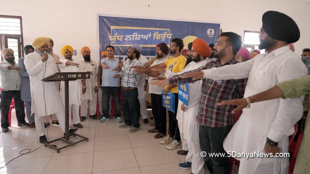 Harpal Singh Cheema, Advocate Harpal Singh Cheema, AAP, Aam Aadmi Party, Aam Aadmi Party Punjab, AAP Punjab, Government of Punjab, Punjab Government, Anti Drug Mission, Drive Against Drugs, Comprehensive Action against Drug Abuse, CADA, Nasha Mukt Bharat Abhiyan, War Against Drugs, Yudh Nashian Virudh