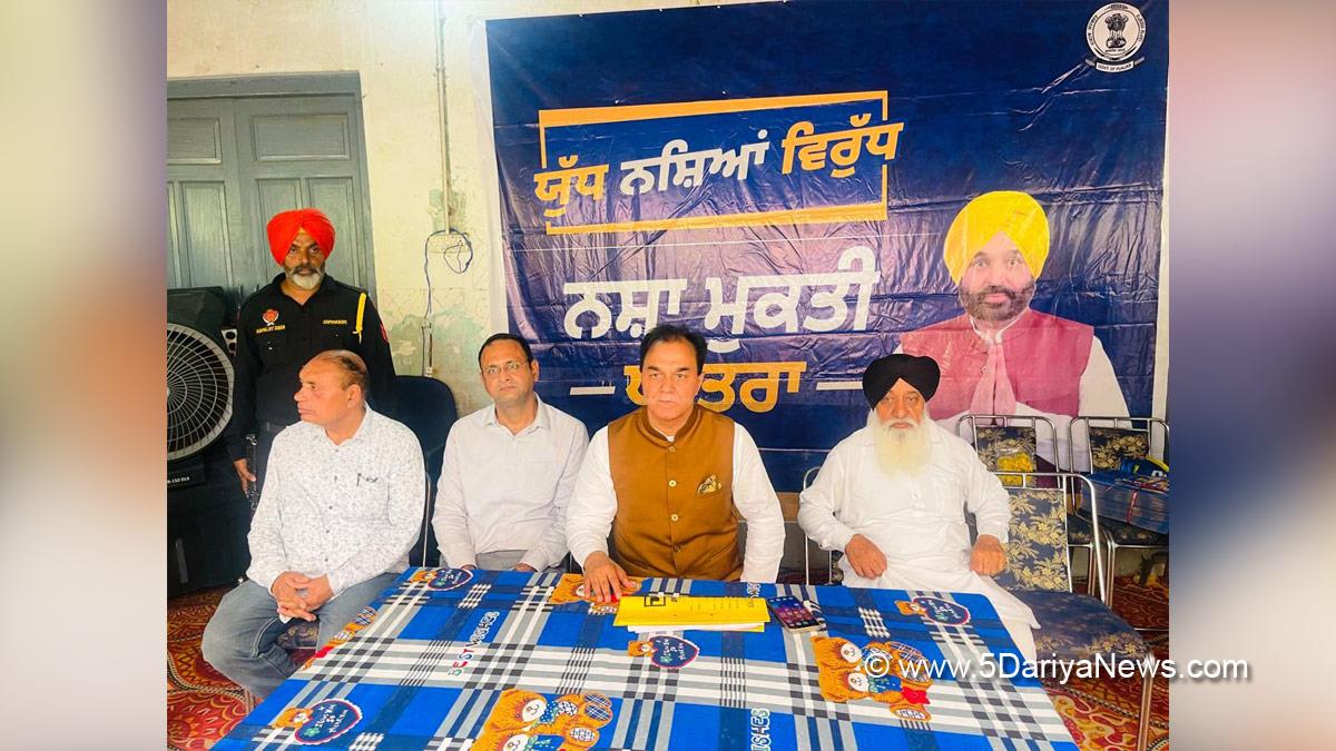 Raj Kumar Chabbewal, Anti Drug Mission, Drive Against Drugs, Comprehensive Action against Drug Abuse, CADA, Nasha Mukt Bharat Abhiyan, War Against Drugs, Yudh Nashian Virudh, Jai Krishan Rouri,Karambir Singh Ghuman