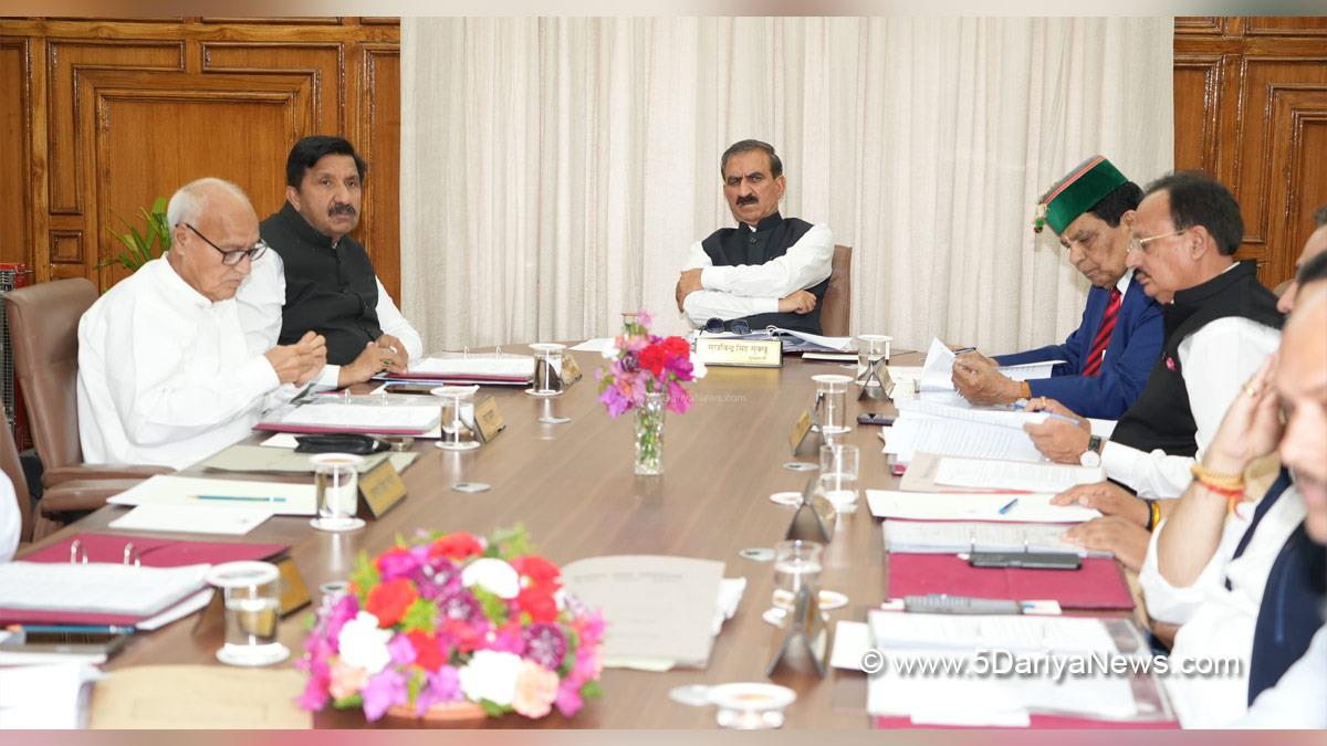 Sukhvinder Singh Sukhu, Himachal Pradesh, Himachal, Congress, Indian National Congress, Himachal Congress, Shimla, Chief Minister of Himachal Pradesh, Cabinet Decisions Himachal