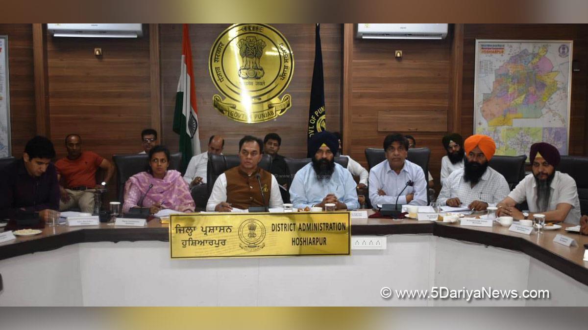 Raj Kumar Chabbewal, AAP, Aam Aadmi Party, Aam Aadmi Party Punjab, AAP Punjab, Bram Shanker Jimpa,Jai Krishan Rouri,Karambir Singh Ghuman,Jasvir Singh Raja Gill,Aashika Jain, DC Hoshiarpur, Deputy Commissioner Hoshiarpur, Hoshiarpur 