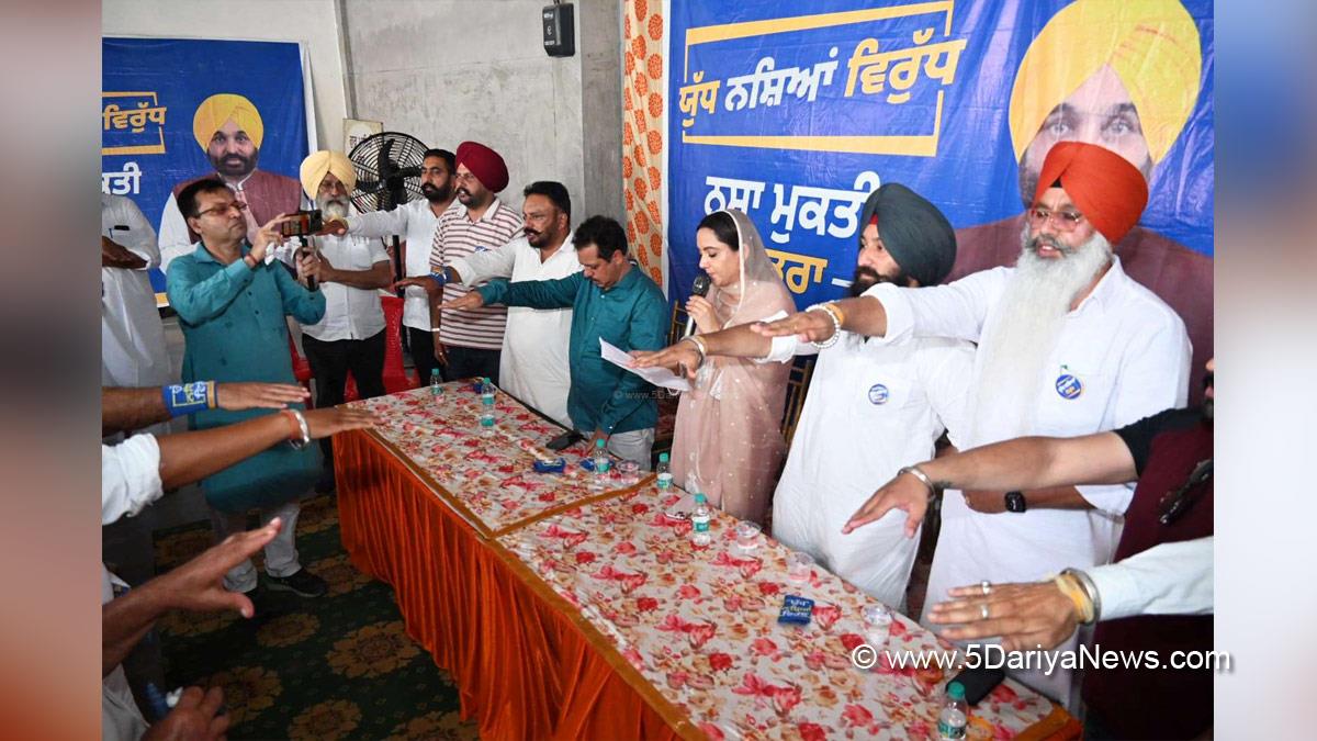 Amandeep Kaur Arora, Dr Amandeep Kaur Arora, Moga, AAP, Aam Aadmi Party, Aam Aadmi Party Punjab, AAP Punjab, Anti Drug Mission, Drive Against Drugs, Comprehensive Action against Drug Abuse, CADA, Nasha Mukt Bharat Abhiyan, War Against Drugs, Yudh Nashian Virudh