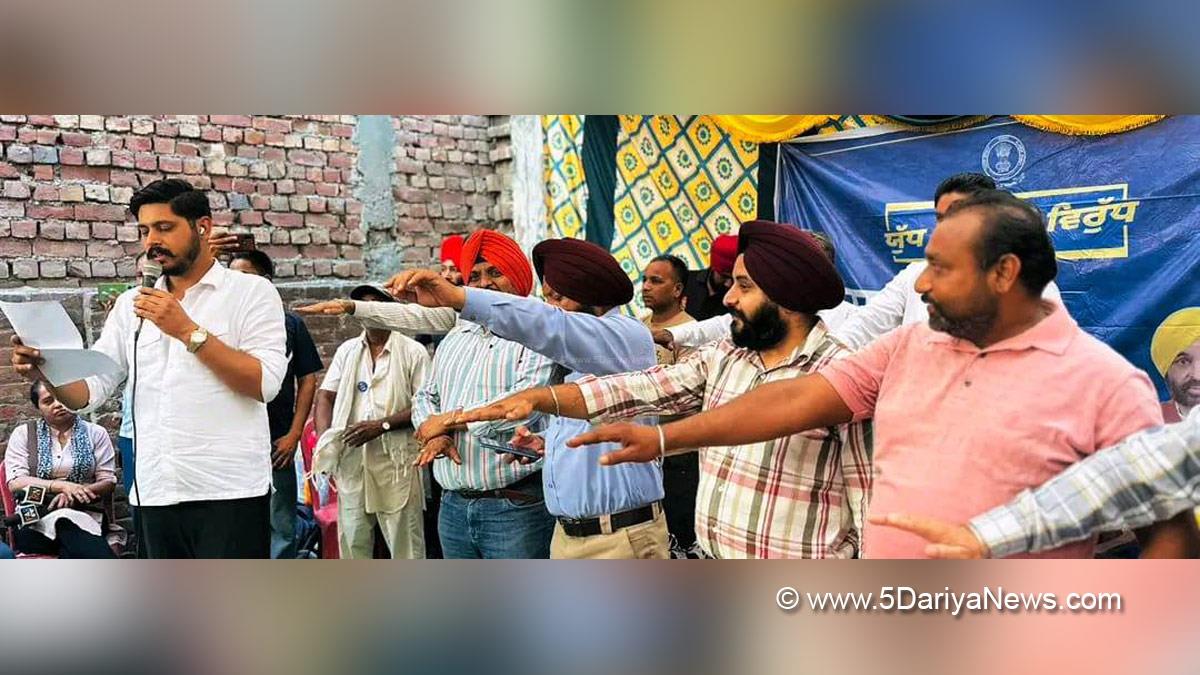 Shery Kalsi, Amansher Singh Shery Kalsi, Batala, AAP, Aam Aadmi Party, Aam Aadmi Party Punjab, AAP Punjab, Anti Drug Mission, Drive Against Drugs, Comprehensive Action against Drug Abuse, CADA, Nasha Mukt Bharat Abhiyan, War Against Drugs, Yudh Nashian Virudh