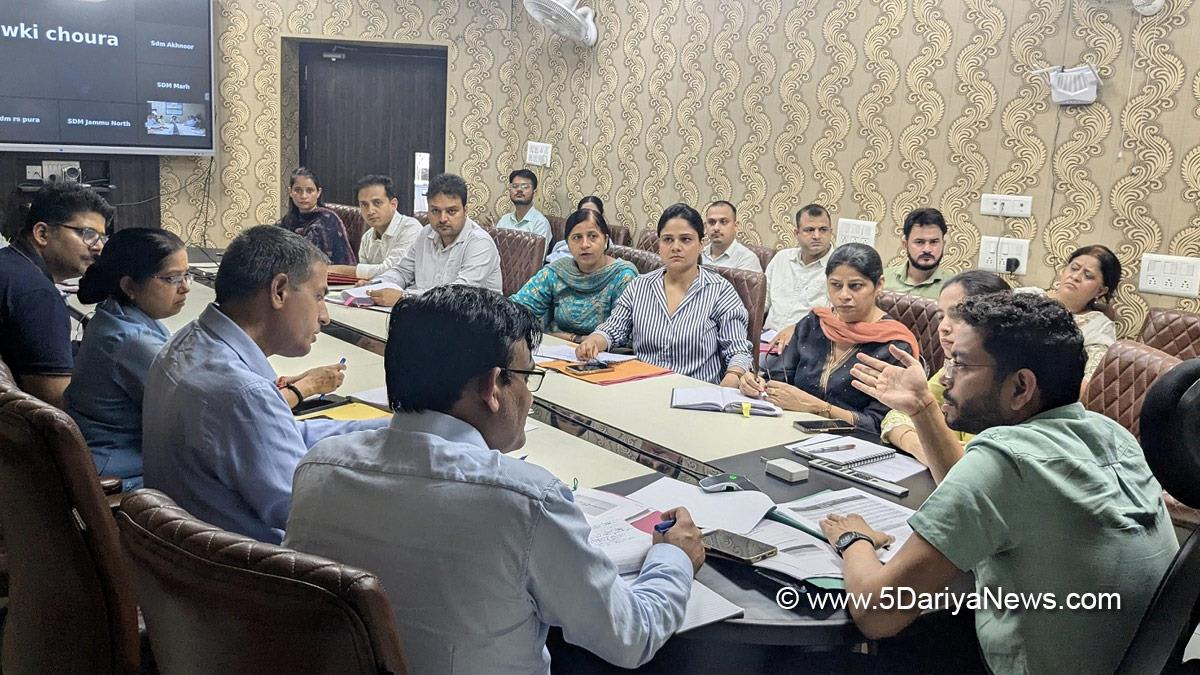 Sachin Kumar Vaishya, Jammu, Sachin Kumar Vaishay, Deputy Commissioner Jammu, Kashmir, Jammu And Kashmir, District Administration Jammu