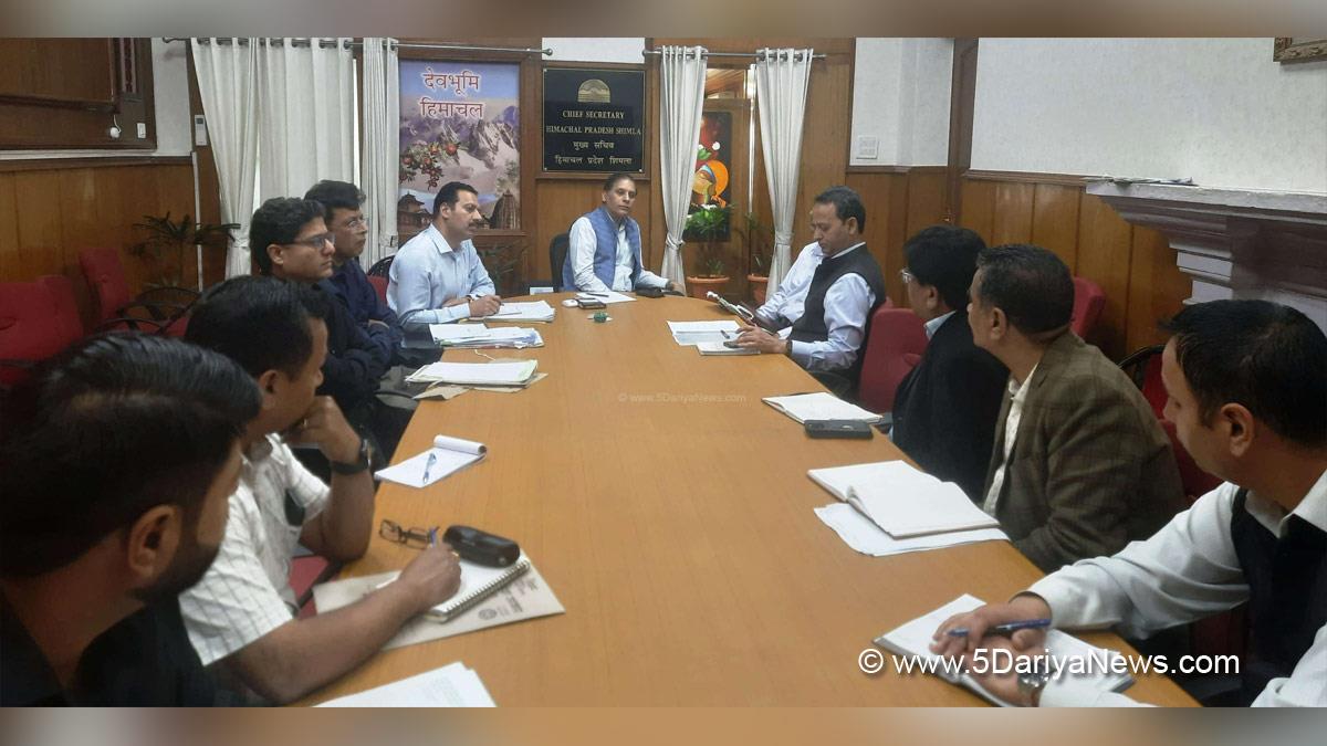Chief Secretary Himachal Pradesh, Prabodh Saxena, Himachal Pradesh, Shimla, Chief Secretary Himachal
