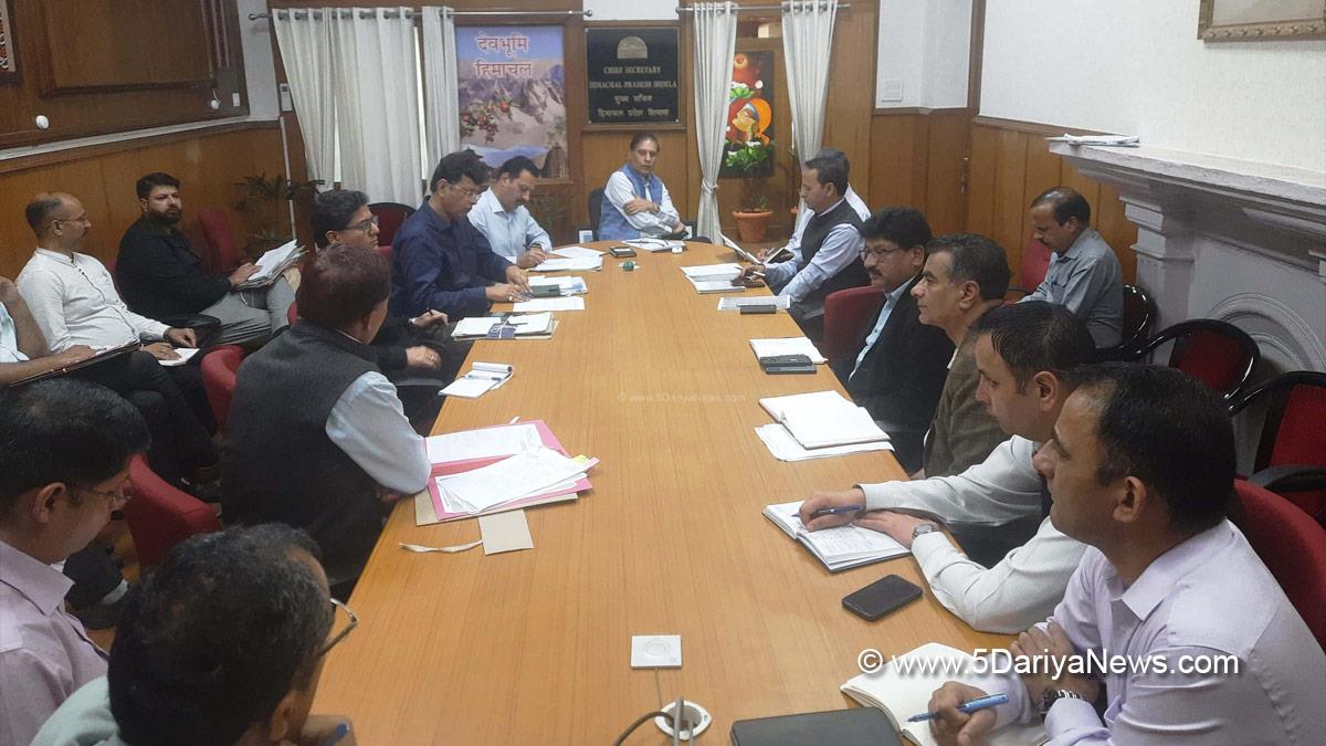Chief Secretary Himachal Pradesh, Prabodh Saxena, Himachal Pradesh, Shimla, Chief Secretary Himachal