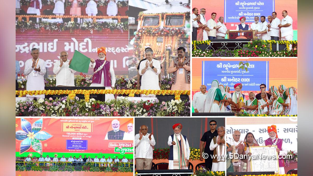Narendra Modi, Modi, BJP, Bharatiya Janata Party, Prime Minister of India, Prime Minister, Narendra Damodardas Modi, Bhupendra Patel, Bhupendrabhai Rajnikantbhai Patel, Chief Minister of Gujarat, Ashwini Vaishnaw, Dahod, Gujarat