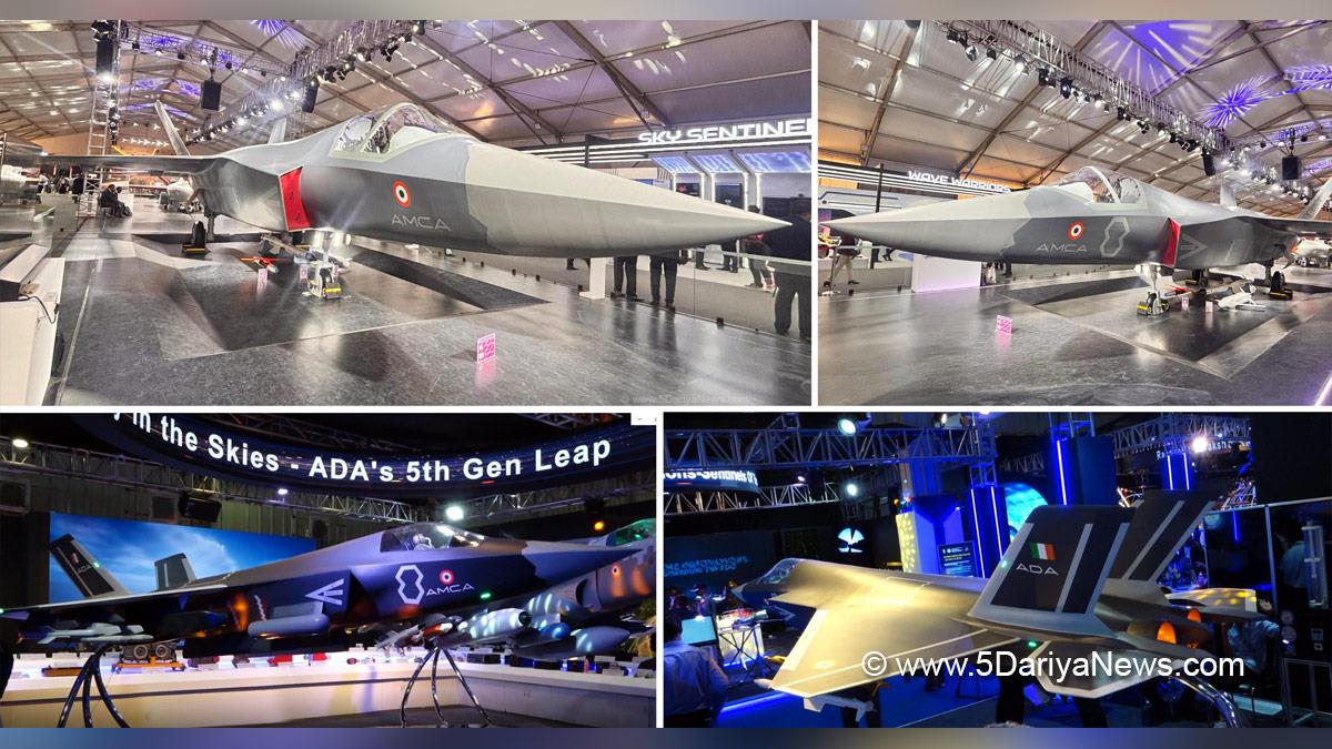 Military, Advanced Medium Combat Aircraft, Aero India in Bengaluru, Karnataka, DRDO