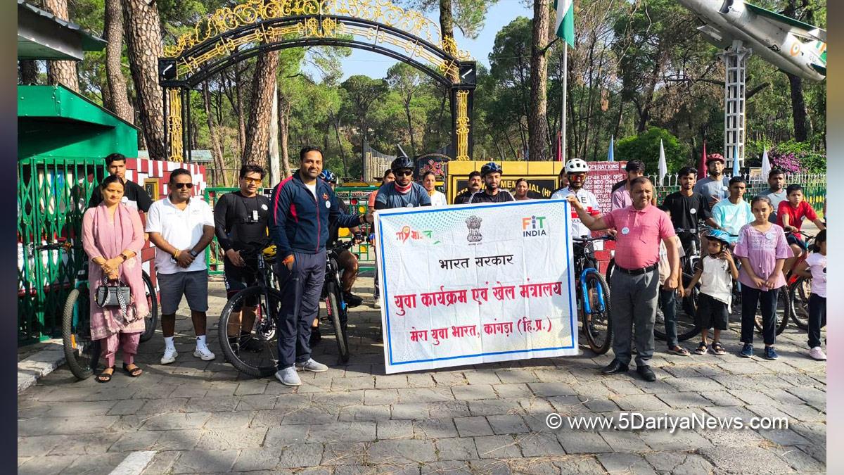 Jyoti Thakur, Cycle Rally, Dharamshala, Himachal Pradesh