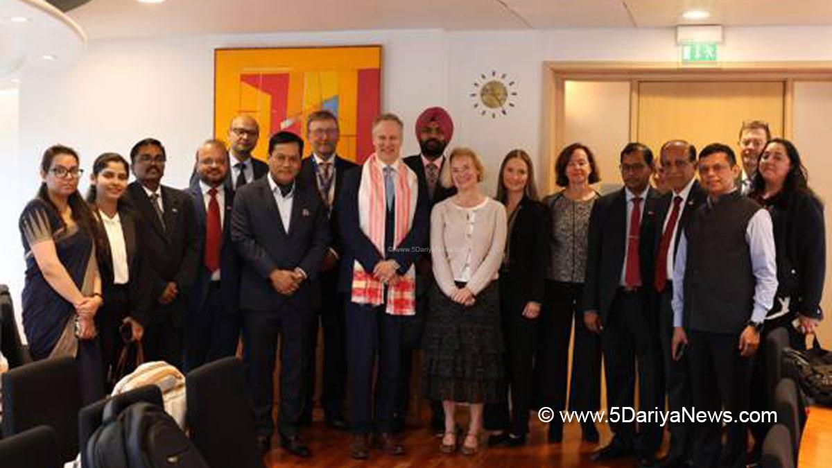 Sarbananda Sonowal, BJP, Bharatiya Janata Party, Union Minister of Ports Shipping and Waterways, Ministry of Ports Shipping and Waterways, Jon Ivar Nygard, Oslo, Norway