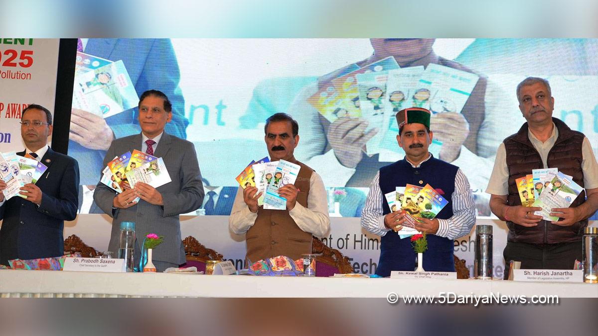 Sukhvinder Singh Sukhu, Himachal Pradesh, Himachal, Congress, Indian National Congress, Himachal Congress, Shimla, Chief Minister of Himachal Pradesh,Kewal Singh Pathania,Sanjay Awasthi, Prabodh Saxena, Chief Secretary Himachal, World Environment Day