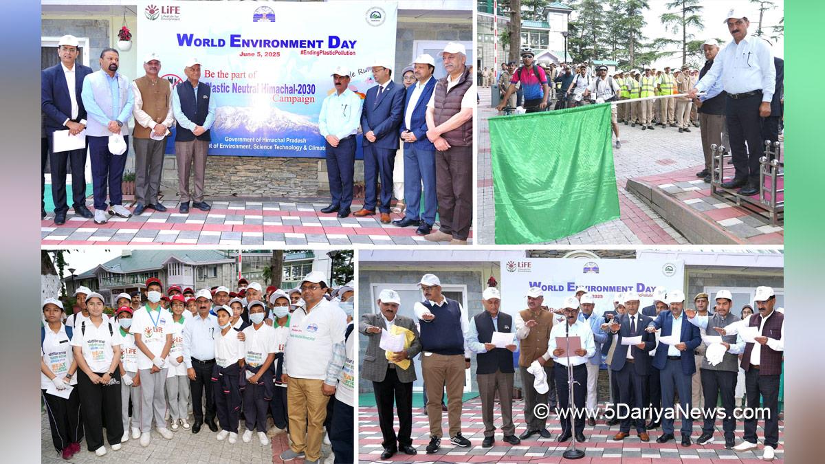 Sukhvinder Singh Sukhu, Himachal Pradesh, Himachal, Congress, Indian National Congress, Himachal Congress, Shimla, Chief Minister of Himachal Pradesh, World Environment Day